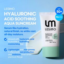 Lesimo Hyaluronic Acid Soothing Aqua Suncream (SPF 50+, PA++++)
